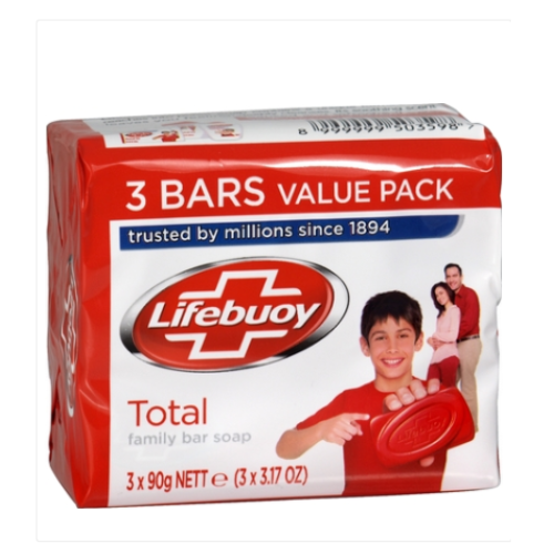Lifebuoy Total Hygiene soap - 3x90gr