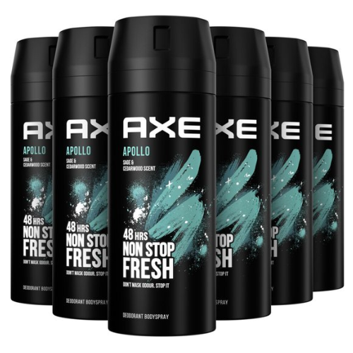 Axe Deodorant Bodyspray Apollo - voordeelverpakking - 6 x  150 ml