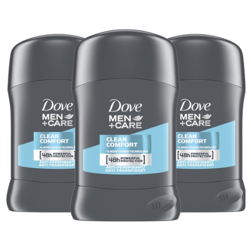 Dove Men Care Clean Comfort Deodorant Man - Deo Stick Man - 48h Frisse en Verzorgde Oksels - 3 x 50 ml