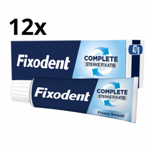 Fixodent Kleefpasta Complete Fresh - 12 x 47 gram - Voordeelverpakking (vervanger van Fixodent Original)