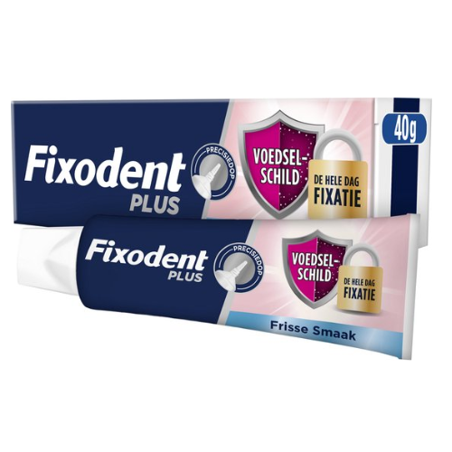 Fixodent Plus Kleefpasta Food Barrier - Fris -  40 gram