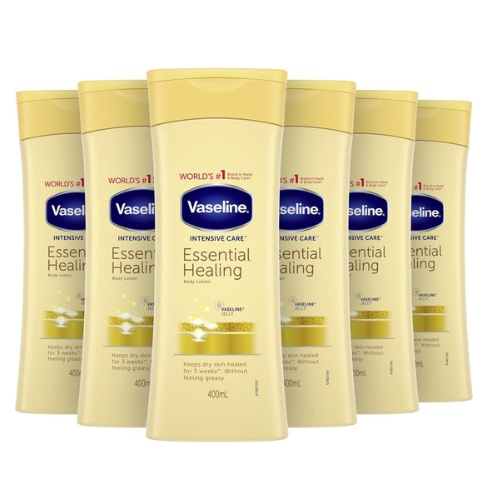 Vaseline Bodylotion Essential Healing - 6 x 400 ml - Voordeelverpakking