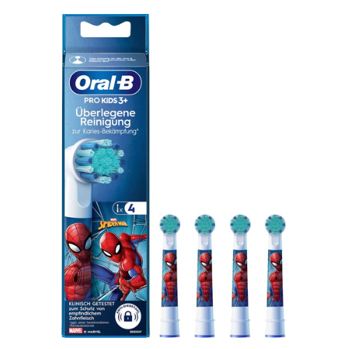 Oral-B PRO Spiderman Opzetborstels, vanaf 3 jaar, 4 stuks