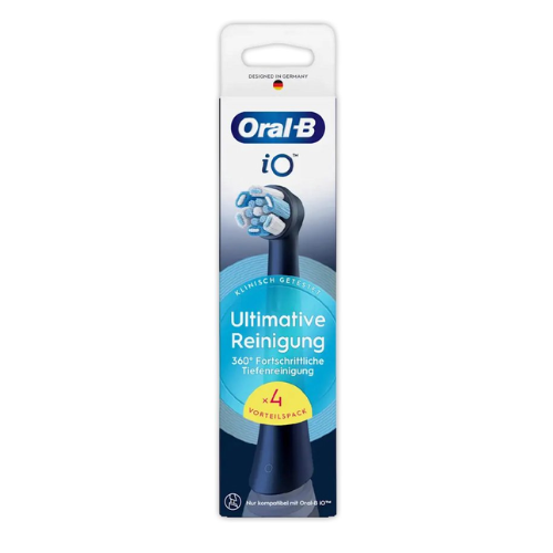 Oral-B iO Ultimate Clean opzetborstels 4-pack Zwart