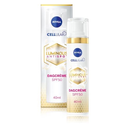 NIVEA Cellular LUMINOUS630 Anti-Spot Dagcrème Gezicht - Anti-Pigment Vlekken - Pigmentvlekken Verwijderen - Gezichtsverzorging Alle huidtypen - SPF 50 - 40 ml