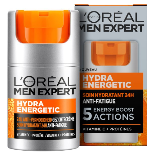 L'Oréal Paris Men Expert Hydrating Day Cream - For all skin types - Gives your skin an energy boost - 50ml