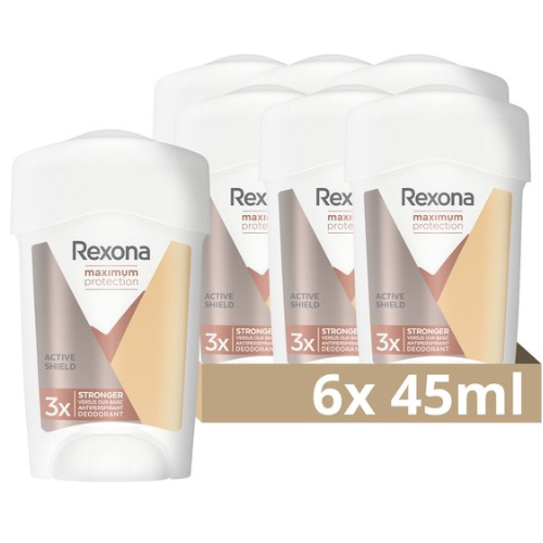 Rexona Maximum Protection Anti-Perspirant Deodorant Stick - Active Shield - 6 x 45 ml - Value Pack