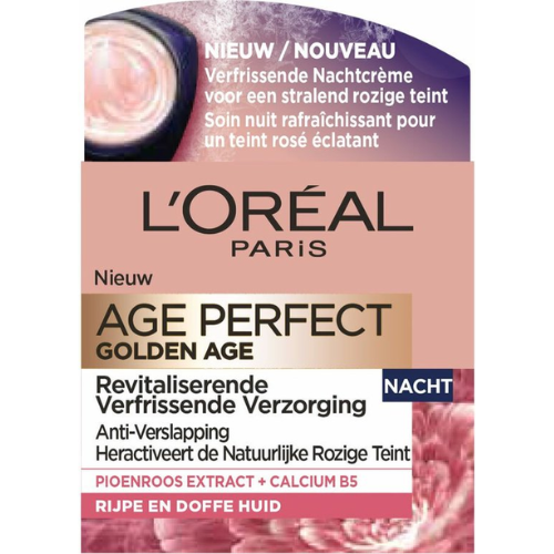 L'Oréal Paris Age Perfect Golden Age Night Cream - With Neo-Calcium - To firm the skin - 50 ml