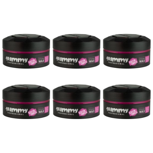 Gummy Keratin Complex Styling Wax Gloss Extra Hold - value pack 6 pieces