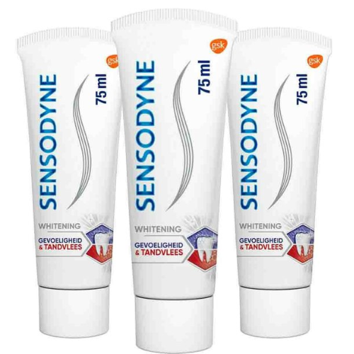 Sensodyne Toothpaste Sensitivity &amp; Gum Whitening - 3 x 75 ml