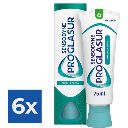 Sensodyne - Toothpaste - Pro Glasur - Fresh &amp; Clean - 6 x 75ml