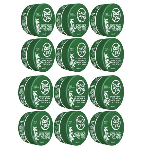 RedOne Hair Wax – Olive Aqua Hair Wax - value pack - 12 x 150 ml