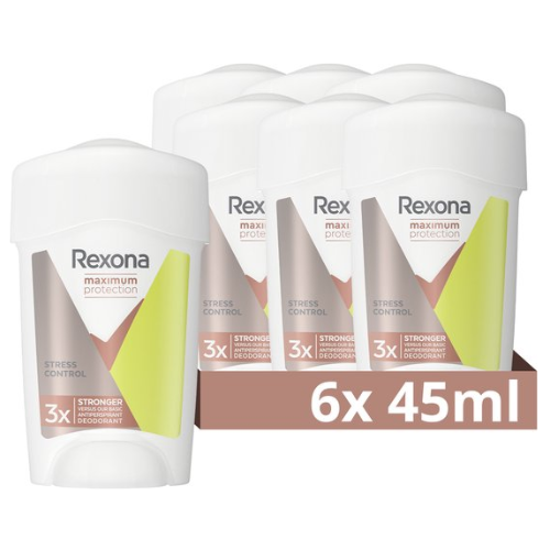 Rexona Maximum Protection Stress Control Anti-Perspirant Stick - 6 x 45 ml - Value Pack