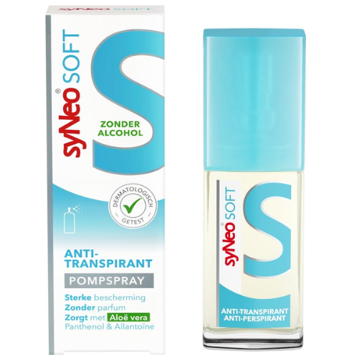syNeo SOFT - Deodorant Antiperspirant Pump Spray - 30ml - Aloe Vera - 0% Alcohol - Halal - Excessive sweating