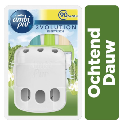 Ambi Pur Electric Air Freshener 3Volution Starter Kit + Refill Morning Dew