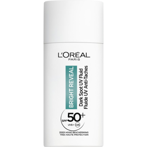 L'Oréal Bright Reveal Dark Spot UV Fluid Moisturizer with SPF50+ - for a more radiant complexion - Reduces and Corrects Pigment Spots - 50 ml