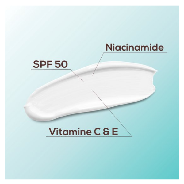Biodermal Clear Skin Dagcreme SPF 50, 30 ml - met UVA/UVB en Niacinamide, Vermindert onzuiverheden en puistjes, Hydrateert en helpt donkere vlekjes te voorkomen, Parfumvrij, voor Onzuivere huid