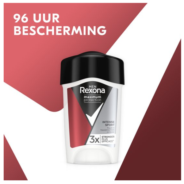 Rexona - Anti-Transpirant Crème Stick - Men Maximum Protection - Intense Sport - 6 x 45 ml - Voordeelverpakking
