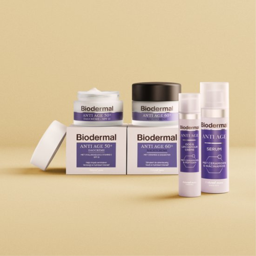 Biodermal Anti Age day cream 50+ - Day cream with hyaluronic acid and vitamin E - with - SPF15 - Helps reduce wrinkles - 50ml