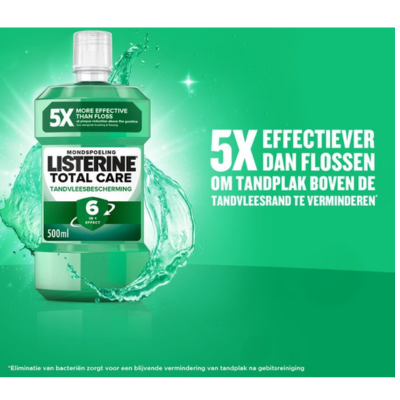 Listerine Mondwater Total Care Tandvleesbescherming - mondspoeling - complete bescherming en gezond tandvlees - 3 x 500 ml