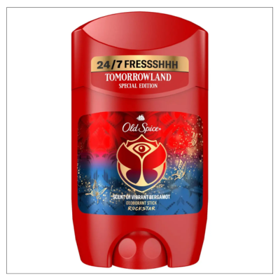 Old Spice Deodorant Stick Rockstar met bergamotgeur - Tomorrowland - 50 ml