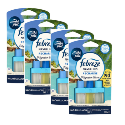 Ambi pur 3volution Navulling - Febreze Polynesian Waves Luchtverfrisser Navulling - Frisse geur Luchtverfrisser