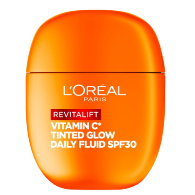 L'Oréal Paris Revitalift Daily Fluid LSF 30 Vitamine C* met Tinted Glow - voor een onmiddellijke sun-kissed glow - voor zeer lichte tot lichte huid - 40ml