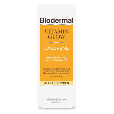 Biodermal Vitamin Glow Dagcrème met vitamine C - Gezichtsverzoring - 50 ml