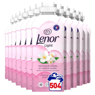 Lenor Wasverzachter Jasmijnbloem - 12 x 882 ml - 504 wasbeurten