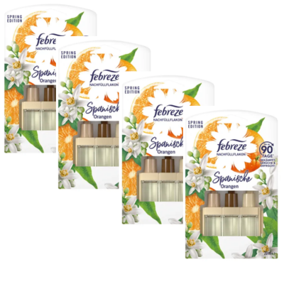 Ambi Pur 3volution - Luchtverfrisser - Spanische Orangen  - Voordeelverpakking - 4x 20ml