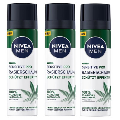 NIVEA MEN Scheerschuim Sensitive Pro- voordeelverpakking 3x  200 ml