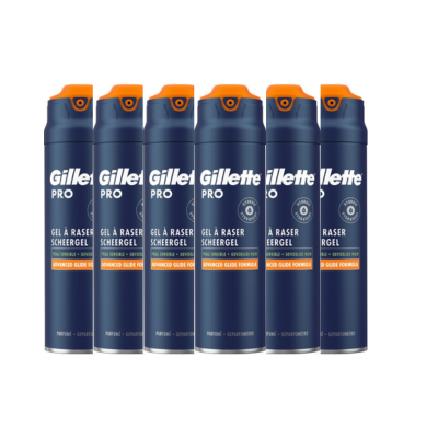 Gillette Cooling Pro Scheergel - voordeelverpakking - 6x 200 ml