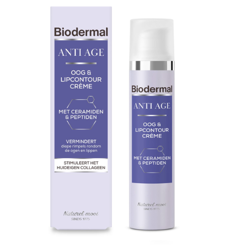Biodermal Anti Age Eye and Lip Contour Cream - eye cream - reduces deep wrinkles, bags and dark circles around the eyes and lips - 15ml