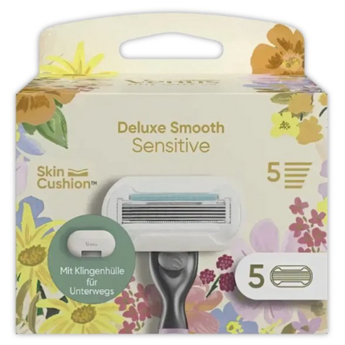 Gillette Venus Deluxe Smooth Sensitive Razor Blades - 5 Razor Blades