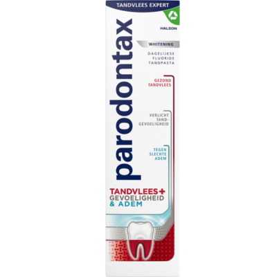 Parodontax - Tandpasta - Tandvlees+Gevoeligheid & Adem - Whitening - 75ml