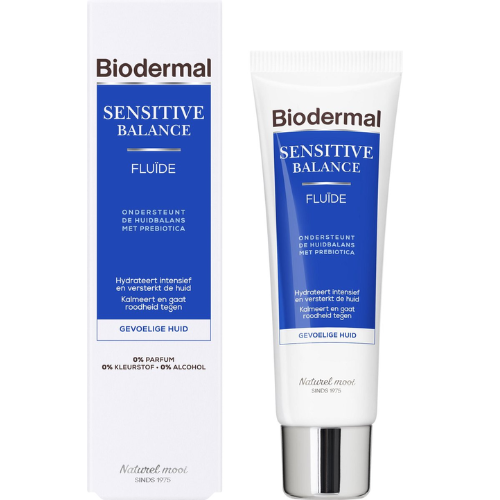 Biodermal Sensitive Balance Fluid – Day cream with hyaluronic acid for sensitive skin - 50ml