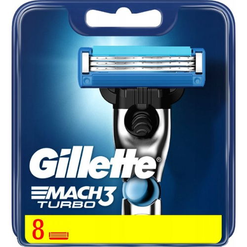 Gillette Mach3 Turbo 8 Pack Razor Blades