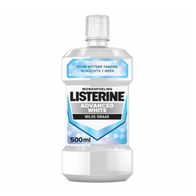 Listerine - Mondwater - Advanced White - Milde Smaak - 500ml